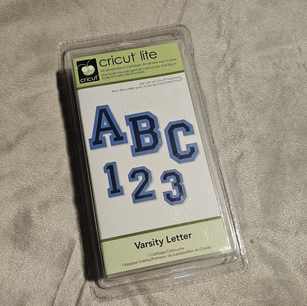NIP Cricut Cartridge Varsity Letter Font